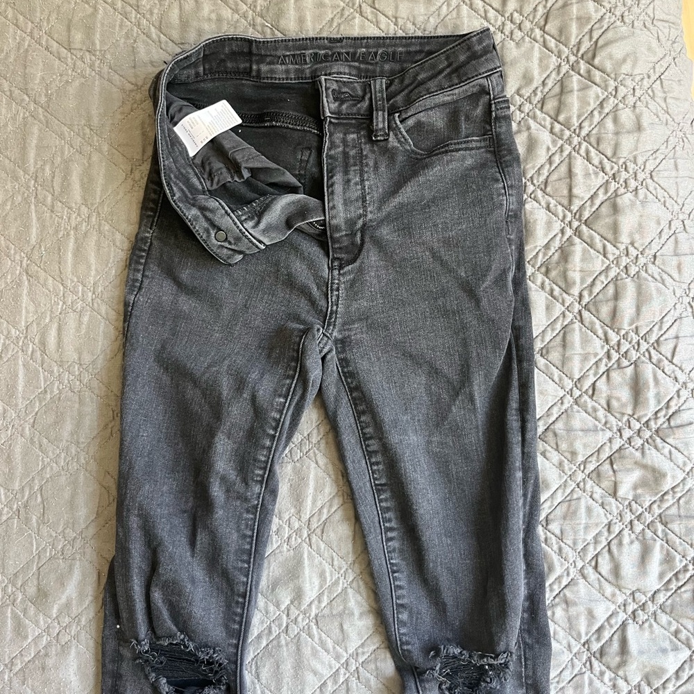American Eagle Outfitters Gray Women Jeggings